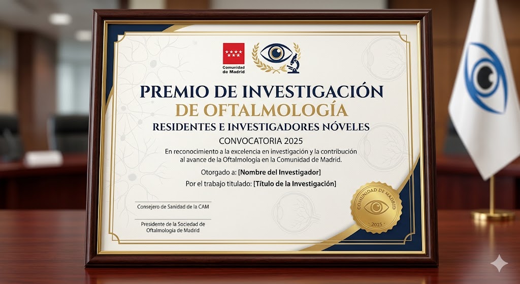 Bases para participar en el premio de investigación para residentes e investigadores nóveles de oftalmología de la CAM 2025